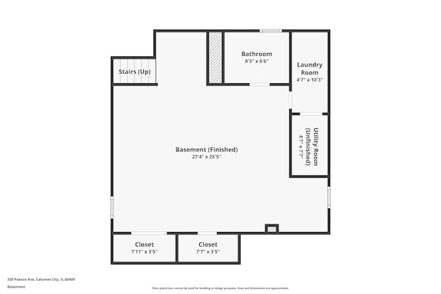 330 Paxton Ave, Calumet City, IL 60409 - plan
