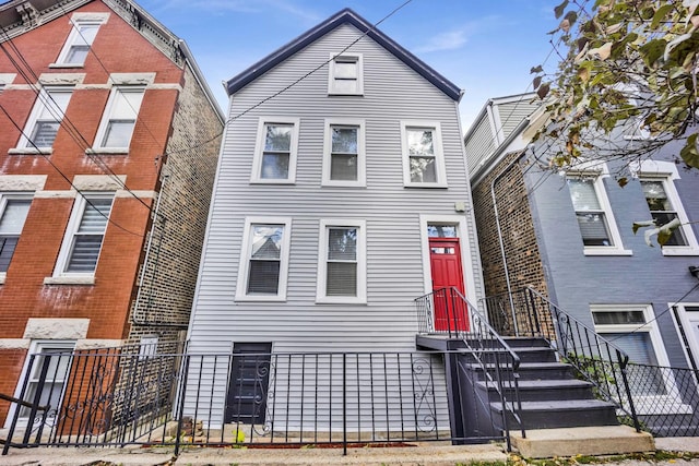 2134 W Shakespeare Ave, Chicago, IL 60647 - view of front of house with fence