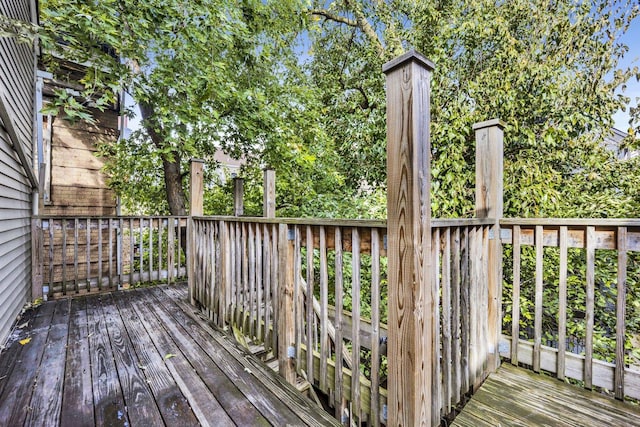 2134 W Shakespeare Ave, Chicago, IL 60647 - view of wooden deck