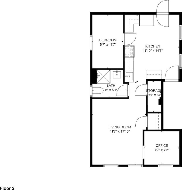 2134 W Shakespeare Ave, Chicago, IL 60647 - floor plan
