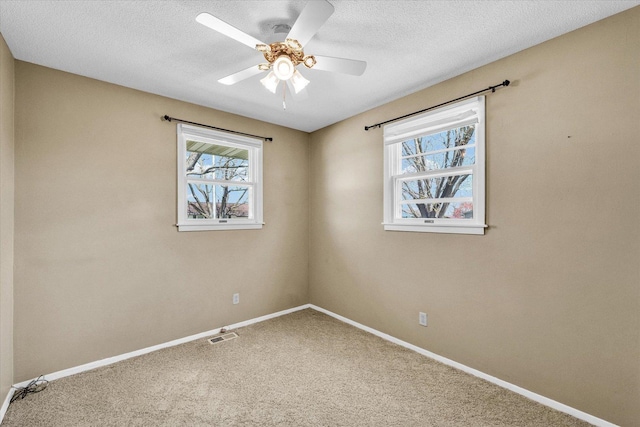 1618 Carolina Dr, Rantoul, IL 61866 - spare room featuring plenty of natural light, carpet flooring, and baseboards