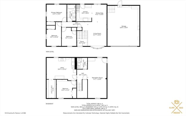 1618 Carolina Dr, Rantoul, IL 61866 - view of layout