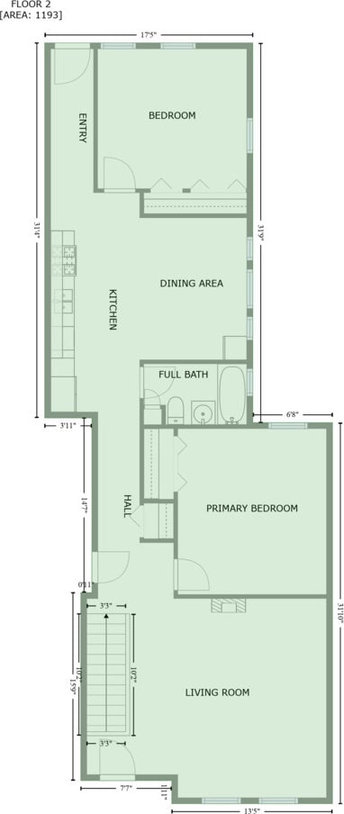 5014 S Prairie Ave Unit 1, Chicago, IL 60615 - floor plan / room layout