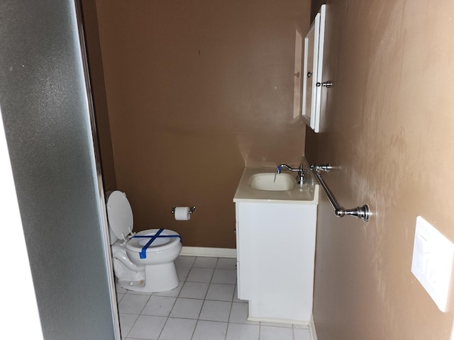 1122 Foster Ave, Lake Bluff, IL 60044 - half bath featuring tile patterned flooring, vanity, and toilet
