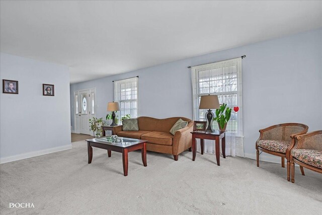 6914 Richmond Ave, Darien, IL 60561 - living room with baseboards and light colored carpet