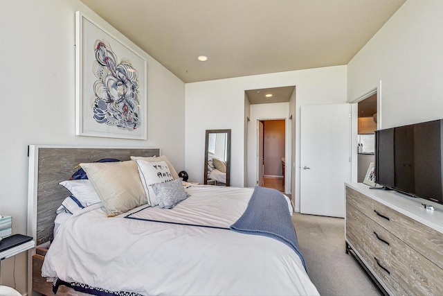 500 W Superior St Unit 1804, Chicago, IL 60654 - bedroom with light colored carpet and recessed lighting