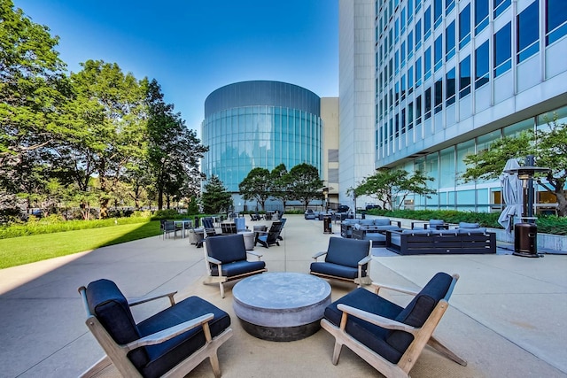 500 W Superior St Unit 1804, Chicago, IL 60654 - view of patio featuring an outdoor hangout area