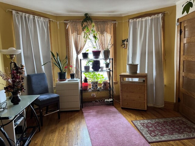 4221 N Sawyer Ave, Chicago, IL 60618 - sitting room featuring wood finished floors