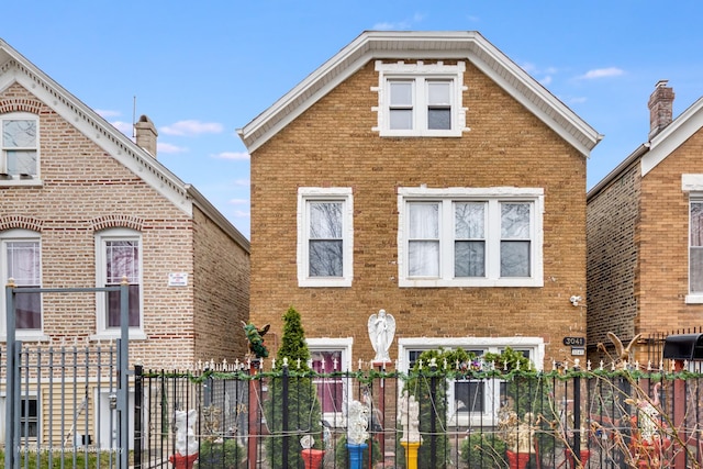 3041 S Drake Ave, Chicago, IL 60623 - view of front facade with brick siding and fence