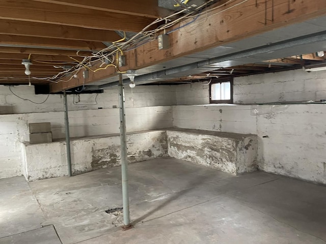 view of basement