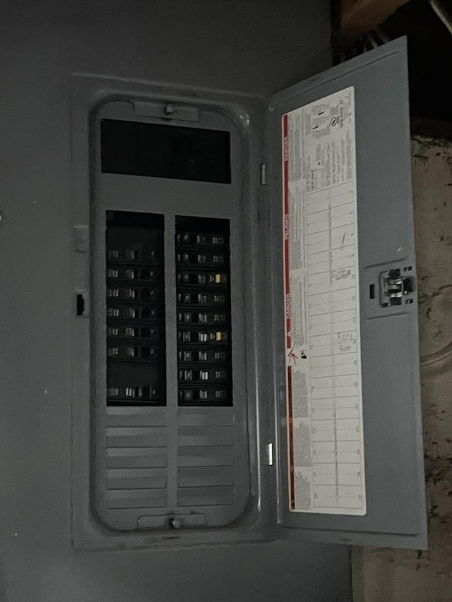 utility room with electric panel