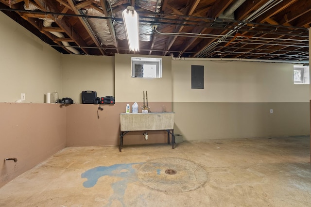 3315 E Bemes Rd, Crete, IL 60417 - basement with electric panel