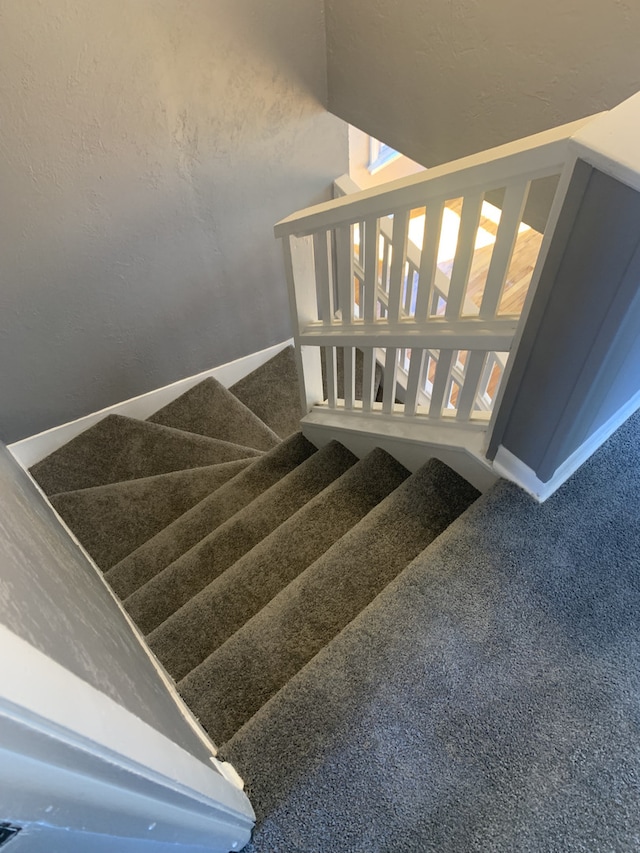26W441 Geneva Rd, Wheaton, IL 60187 - stairway with wood finished floors and baseboards