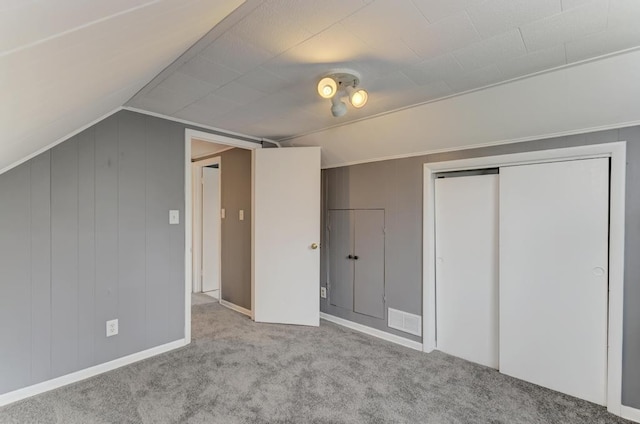 26W441 Geneva Rd, Wheaton, IL 60187 - bonus room featuring baseboards, carpet flooring, and vaulted ceiling