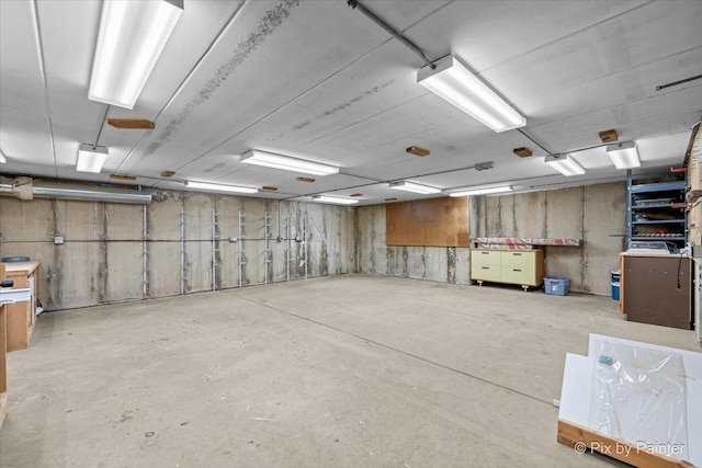 interior space with concrete flooring