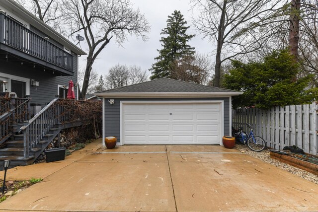 111 Grace Ln, Fox River Grove, IL 60021 - detached garage with fence