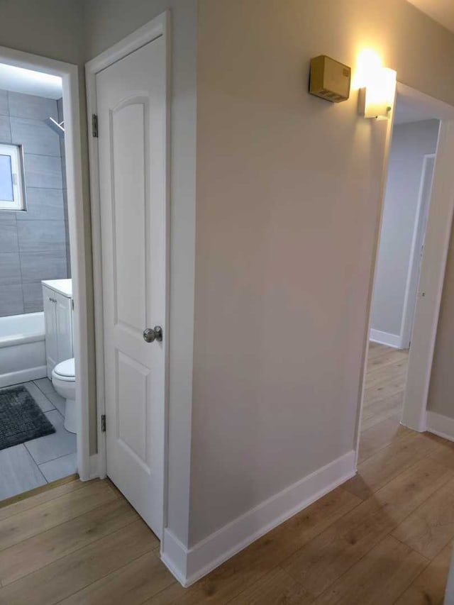 16117 Wolcott Ave, Markham, IL 60428 - hall featuring light wood finished floors and baseboards
