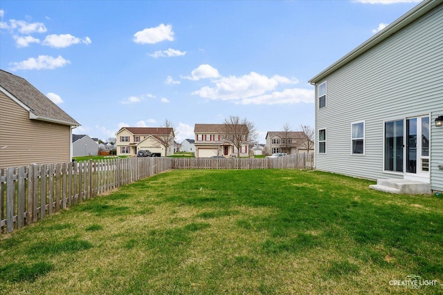 927 Hyte St, Plano, IL 60545 - view of yard with a fenced backyard and a residential view