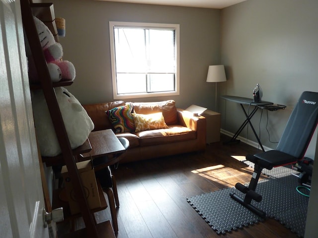 275 London Pl Unit 275, Wheeling, IL 60090 - living area with baseboards and hardwood / wood-style flooring