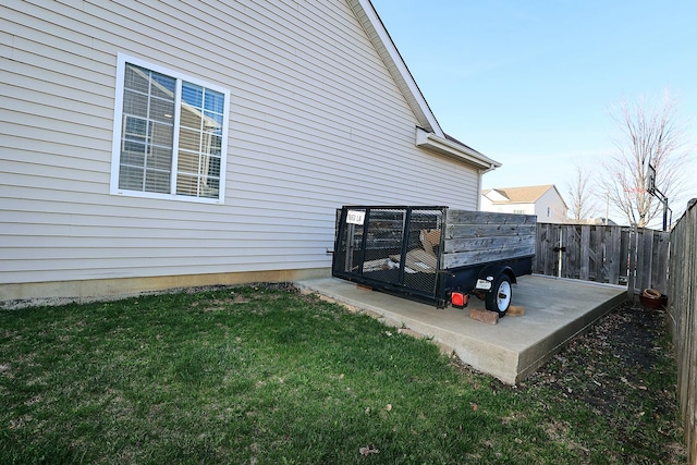 exterior space with fence