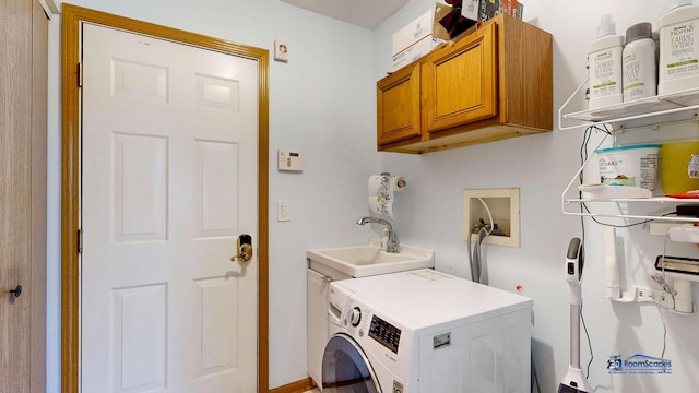 153 Christine Way, Bolingbrook, IL 60440 - laundry area featuring washer / dryer, a sink, and cabinet space