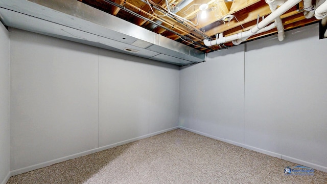 153 Christine Way, Bolingbrook, IL 60440 - finished below grade area with carpet flooring, visible vents, and baseboards