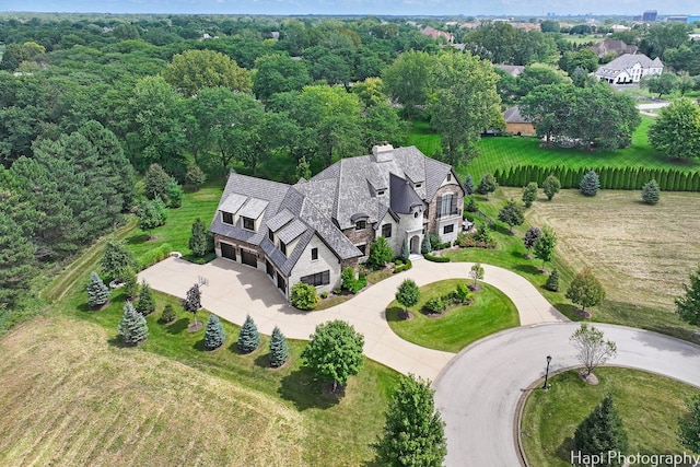 birds eye view of property