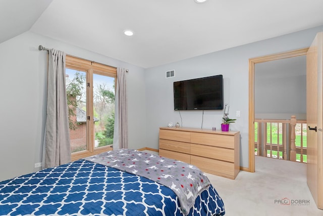 318 Camelot Ln, Libertyville, IL 60048 - carpeted bedroom with multiple windows, recessed lighting, baseboards, and lofted ceiling