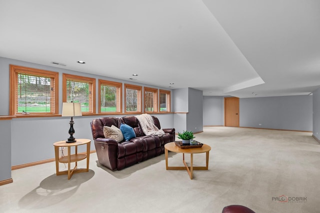 318 Camelot Ln, Libertyville, IL 60048 - living room featuring light colored carpet and baseboards