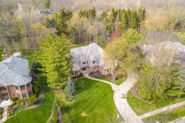 318 Camelot Ln, Libertyville, IL 60048 - aerial view of property and surrounding area