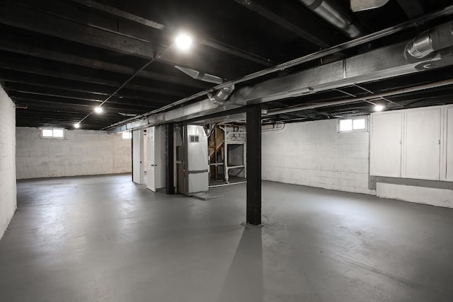 412 N Center Ave, Bradley, IL 60915 - basement with heating unit and plenty of natural light