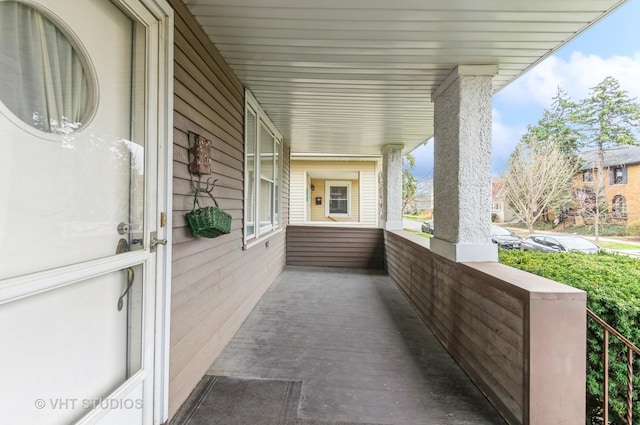 view of patio / terrace featuring covered porch
