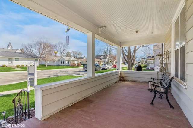 514 W Prairie St, Kirkland, IL 60146 - view of patio / terrace with covered porch and a residential view