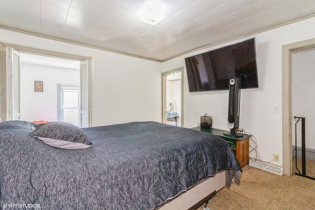 514 W Prairie St, Kirkland, IL 60146 - carpeted bedroom featuring crown molding