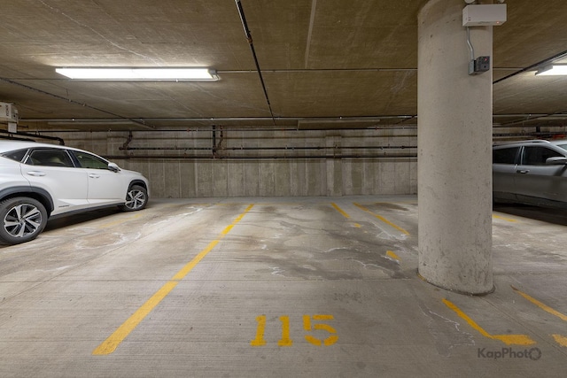 view of parking deck