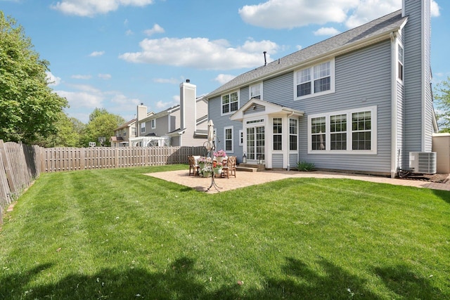 18485 W Springwood Dr, Grayslake, IL 60030 - rear view of property with cooling unit and a patio