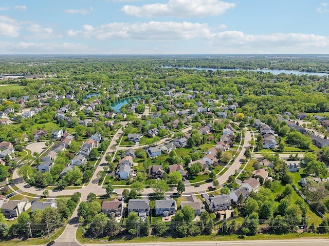 18485 W Springwood Dr, Grayslake, IL 60030 - aerial perspective of suburban area featuring a nearby body of water