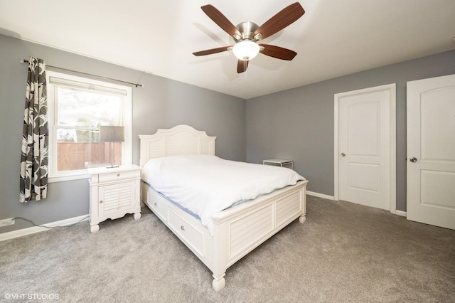 1131 S Hamlin Ave, Park Ridge, IL 60068 - bedroom with light colored carpet and a ceiling fan
