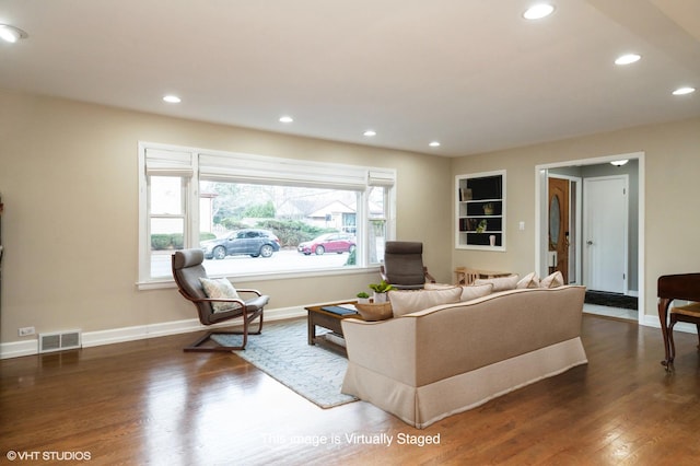 1131 S Hamlin Ave, Park Ridge, IL 60068 - living room featuring recessed lighting and wood finished floors