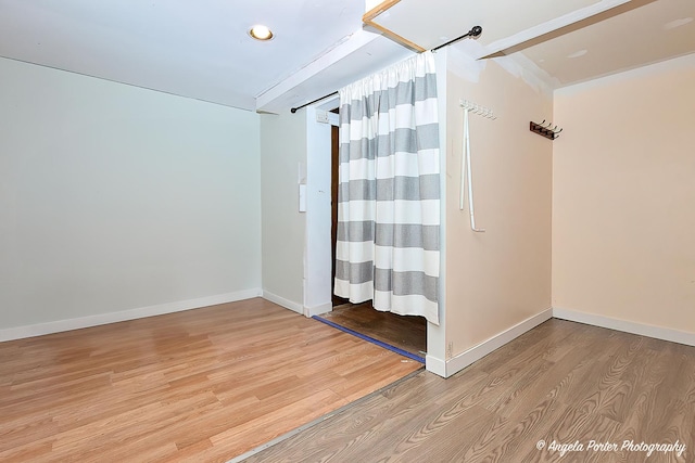 43 Lippincott Rd, Fox Lake, IL 60020 - spare room with baseboards and light wood-style flooring