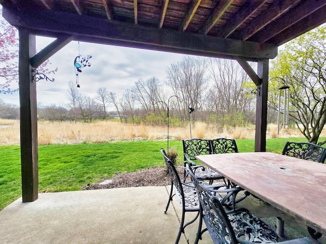 140 River Mist Dr, Oswego, IL 60543 - view of home's community with a patio area, a yard, and a wooden deck