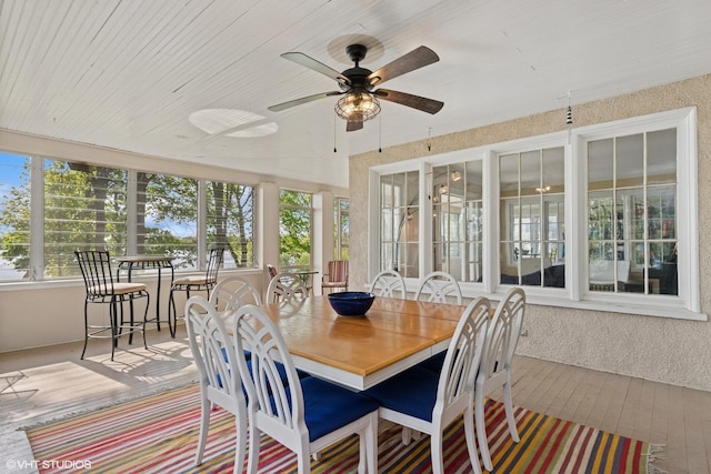 1046 N Hainesville Rd, Round Lake Beach, IL 60073 - sunroom with wood-type flooring