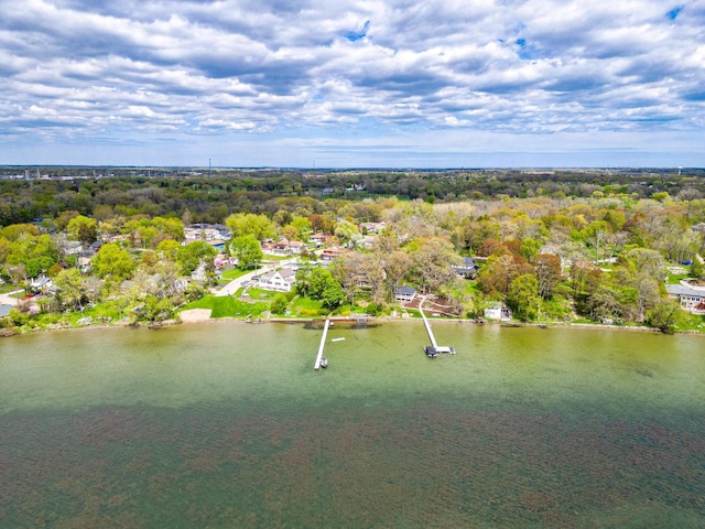 1046 N Hainesville Rd, Round Lake Beach, IL 60073 - aerial view of a nearby body of water and a tree filled landscape
