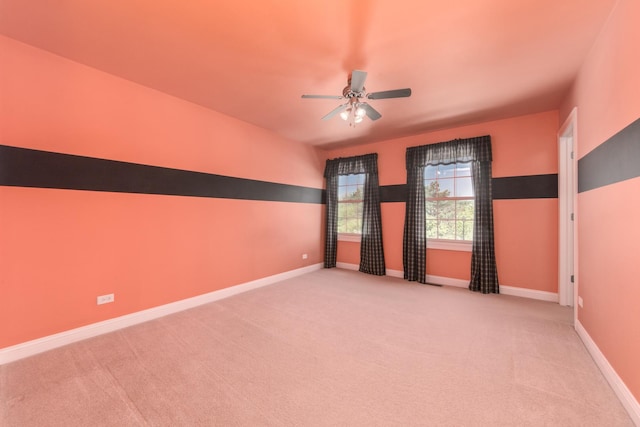 6433 Davidson Ct, Gurnee, IL 60031 - unfurnished room featuring ceiling fan, carpet floors, and baseboards