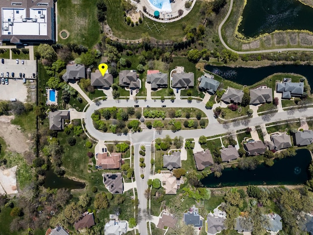 6433 Davidson Ct, Gurnee, IL 60031 - aerial overview of property's location featuring a large body of water and nearby suburban area
