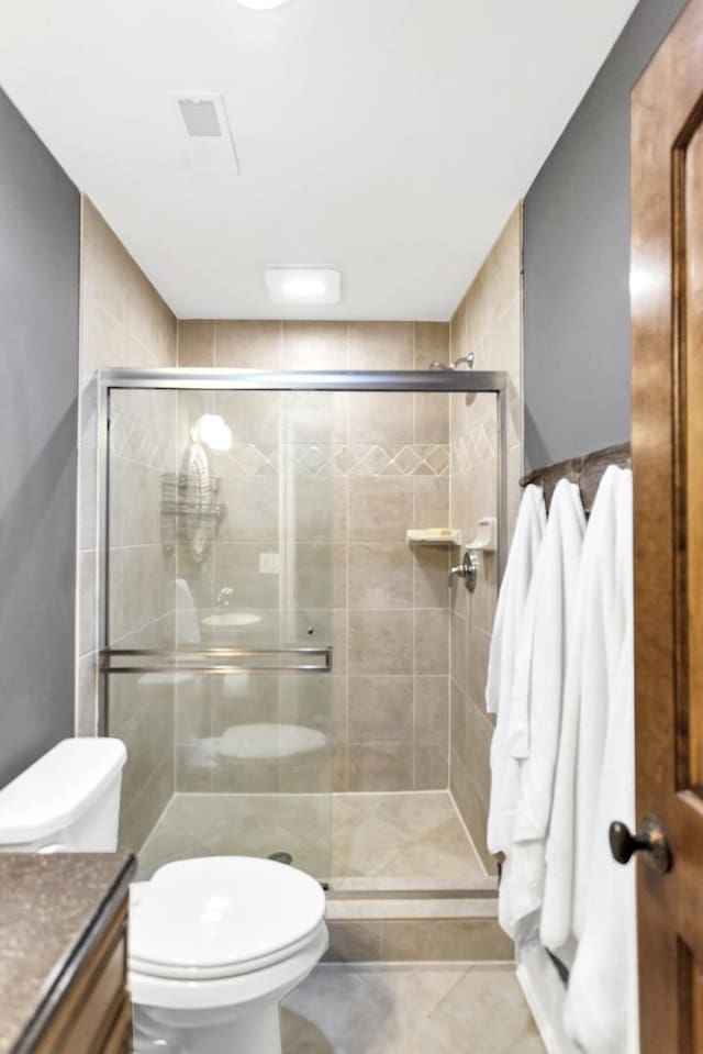 41W050 Stoneridge Ln, Elgin, IL 60124 - full bathroom with vanity, toilet, and a shower stall