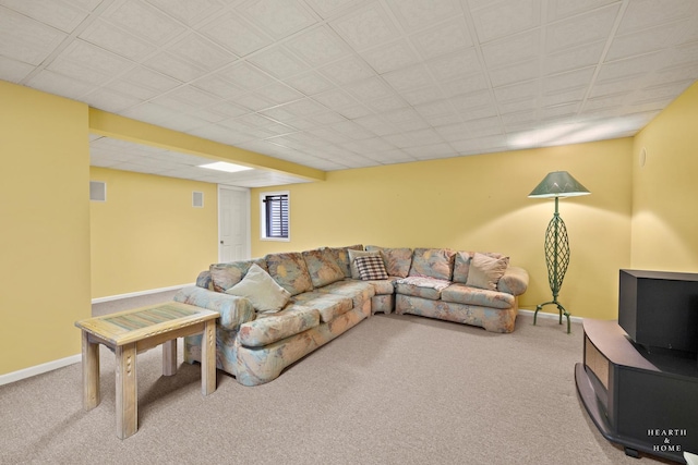 803 Pleasant Dr, Fox River Grove, IL 60021 - living room with carpet and baseboards