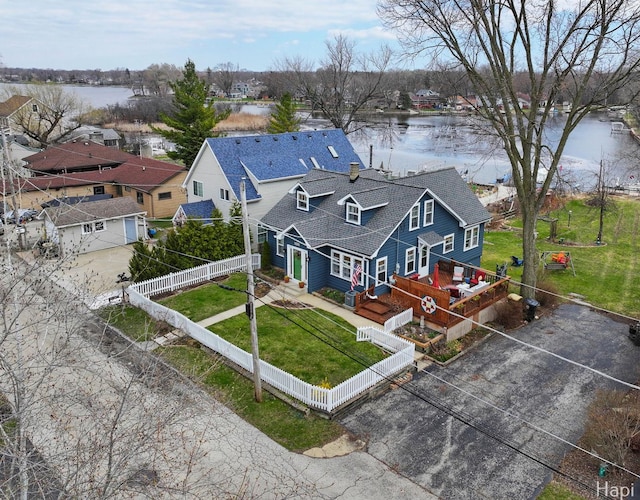 36603 N Iola Ave, Ingleside, IL 60041 - aerial view with a water view