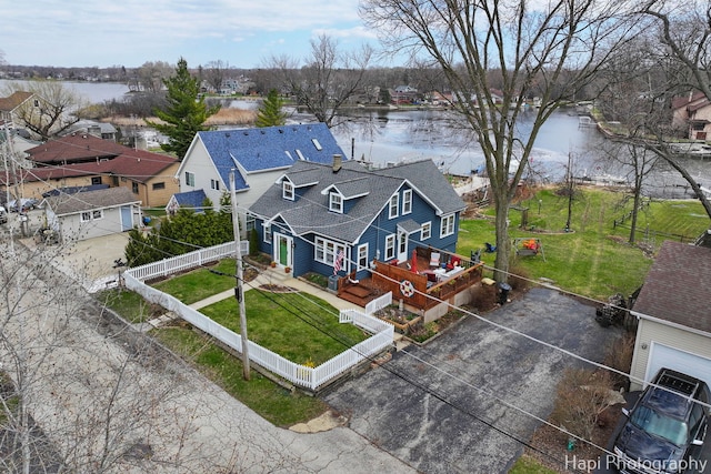 36603 N Iola Ave, Ingleside, IL 60041 - aerial view featuring a water view