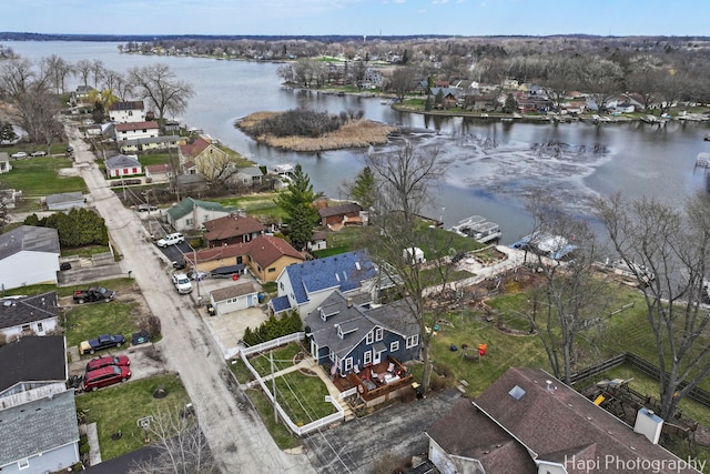 36603 N Iola Ave, Ingleside, IL 60041 - birds eye view of property featuring a residential view and a water view